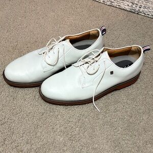 Foot Joy Size 13 (Wide) Premiere series White Leather Men's Shoes (one round)